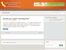 Tablet Screenshot of californiahomeschoolconventions.com